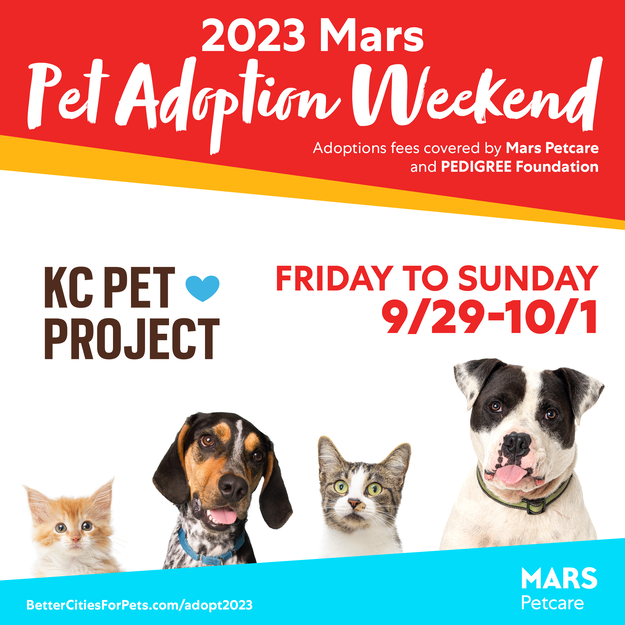 Mars Pet Adoption Weekend graphic
