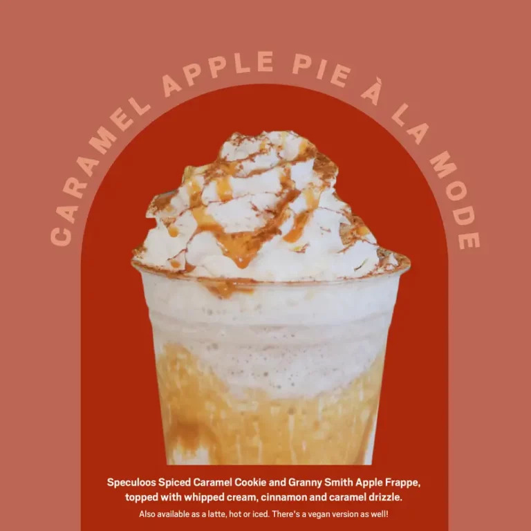 Caramel Apple Pie à la Mode coffee drink graphic