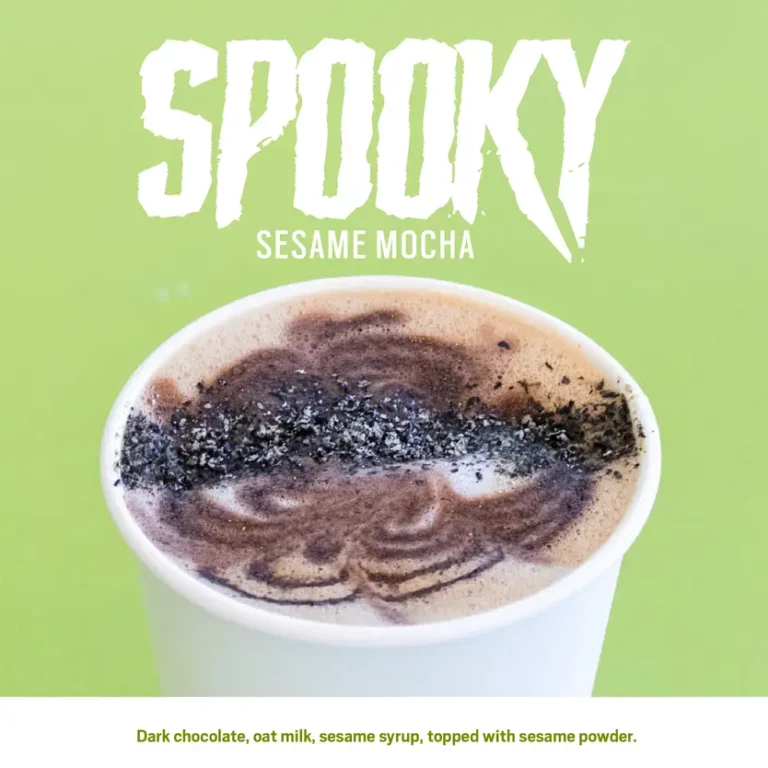 Spooky Sesame Mocha drink graphic