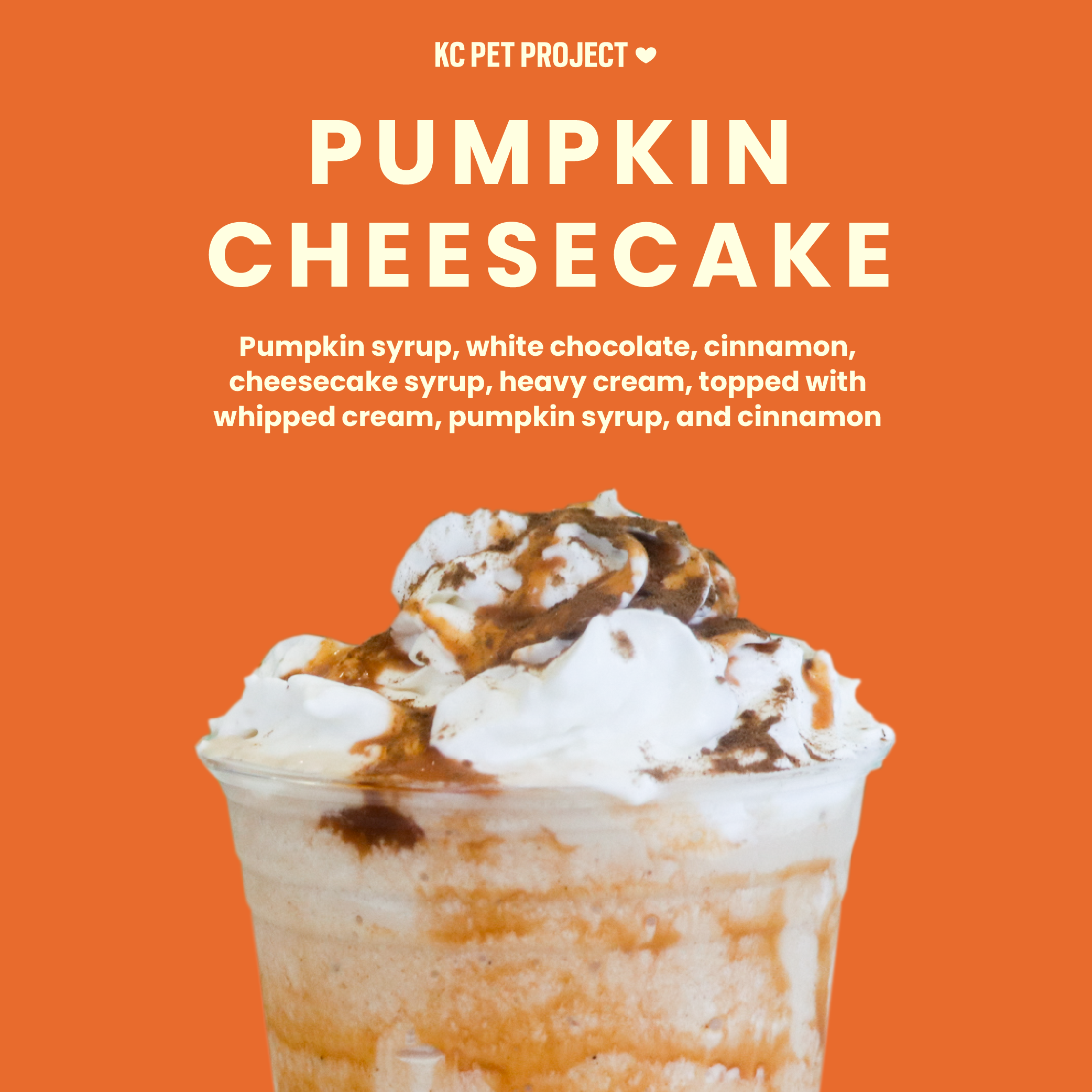 pumpkin cheesecake drink