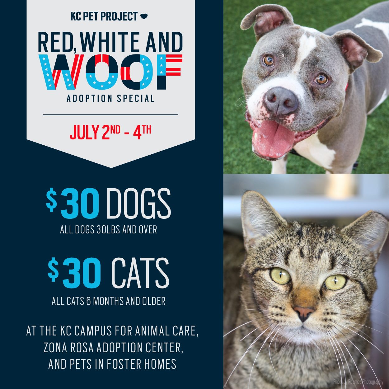 red white and woof event